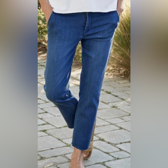 Frank & Eileen Women’s Wicklow Italian Performance Denim Pants Size 12 - Picture 1 of 11
